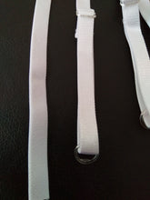 5 SETS OF SEW ON EXTENDABLE BRA STRAPS 10mm WIDE - WHITE - 52cm fully extended