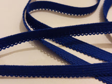 10 METRES OF BLUE PICOT EDGE KNICKER ELASTIC - APPROX 1cm WIDE